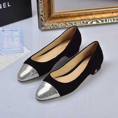 CHANEL Shallow mouth flat shoes Women--002